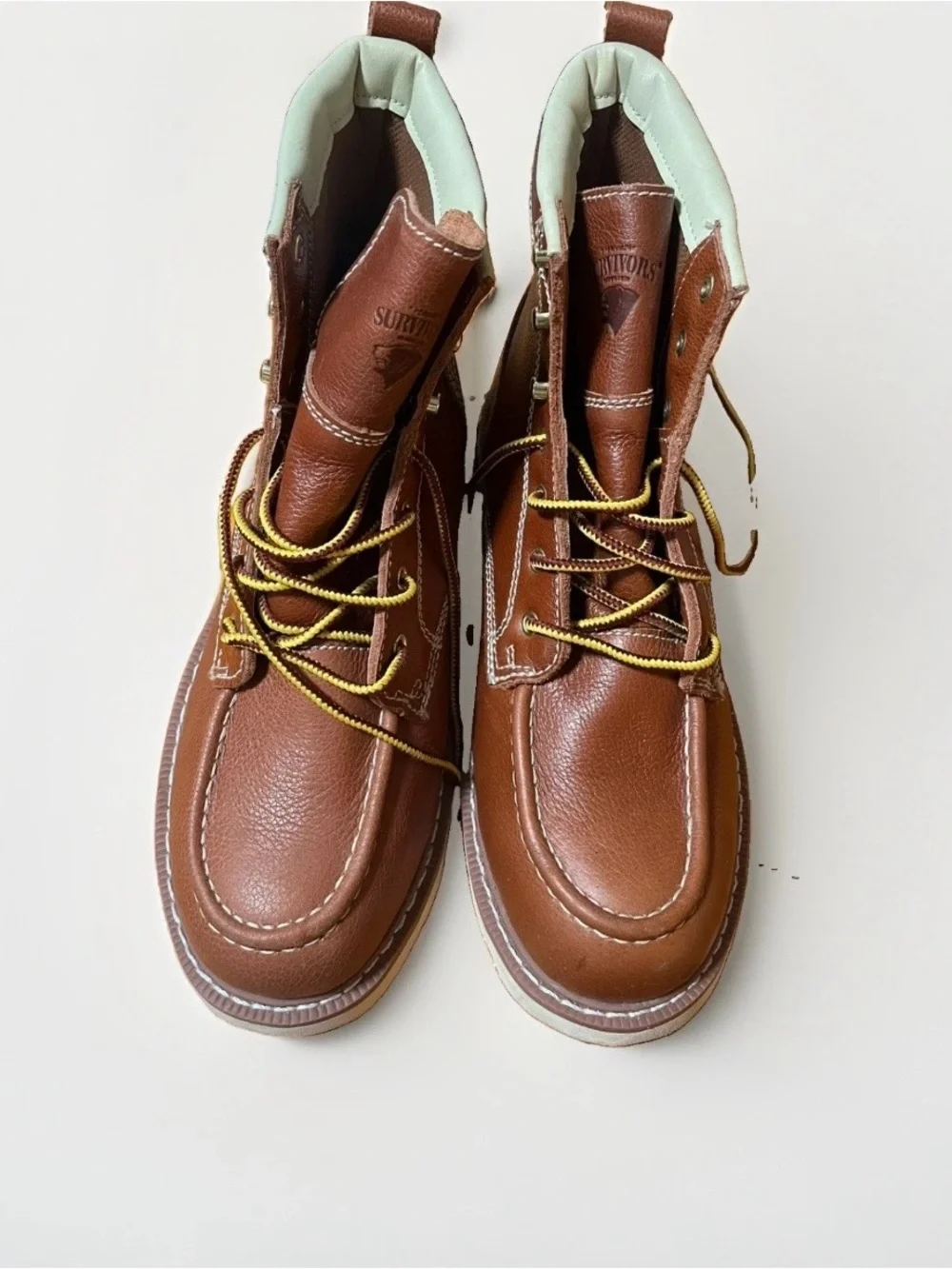 Herman Survivor Oakridge Steel Toe Wedge Leather Boots Men's Size 13